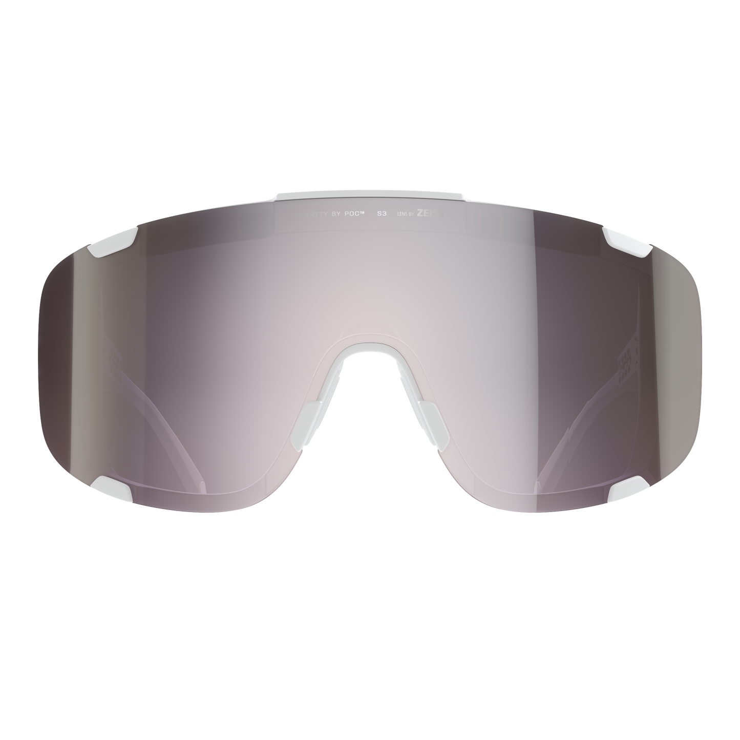 Lunettes POC DEVOUR WF+ Blanc Verre Clarity Road Sunny Silver