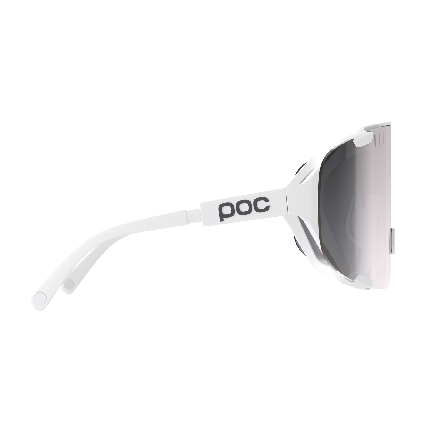 Lunettes POC DEVOUR WF+ Blanc Verre Clarity Road Sunny Silver