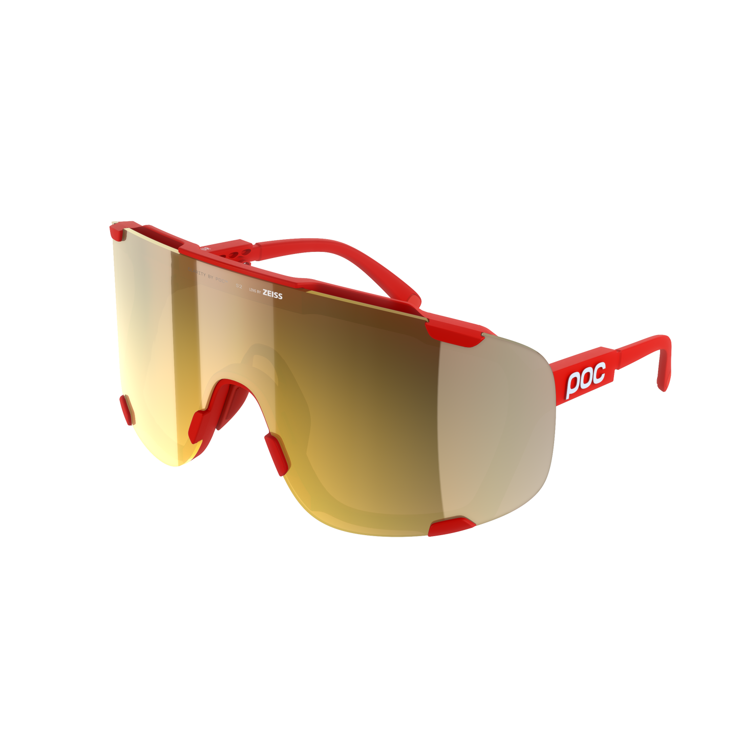 Okulary POC DEVOUR WF + Czerwony Soczewka Clarity Road Partly Sunny Gold