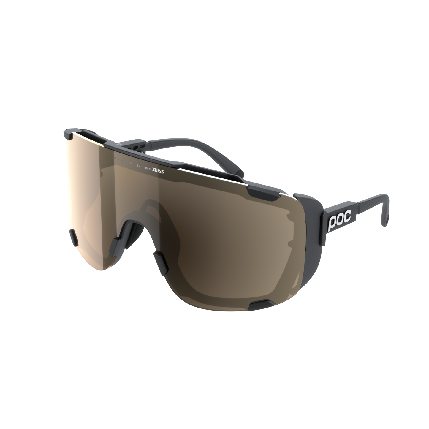 Okulary POC DEVOUR ULTRA + Czarne Soczewka Clarity Trail Partly Sunny Silver