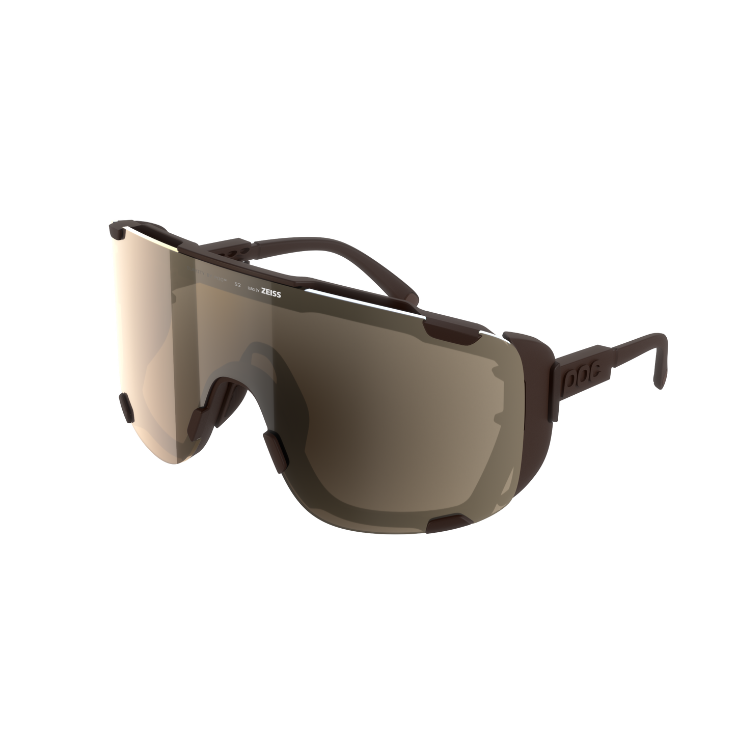 POC DEVOUR ULTRA +-briller Bronze Clarity Trail-glas Partly Sunny Silver