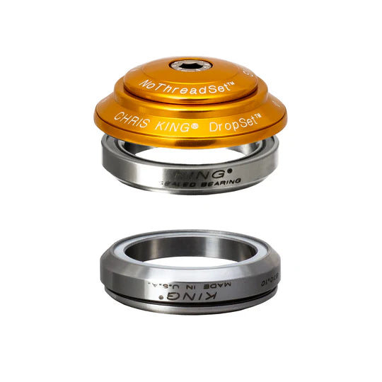 Integreret Styresæt CHRIS KING DROPSET 4 1"1/8 IS42 45° Guld