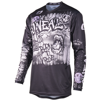 O'NEAL ELEMENT RANCID Long Sleeve Junior Jersey Black/Grey