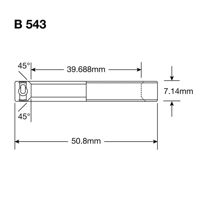 Roulement de Direction ENDURO BEARINGS B 543 2RS MAX - ABEC 3 MAX (Angular Contact) - 1 9/16''x2''x9/32''