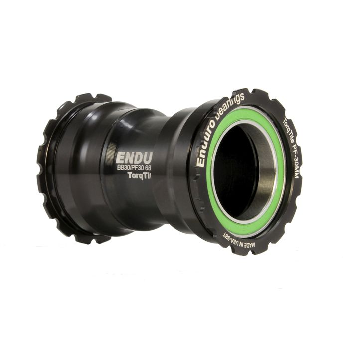 Kranklager ENDURO BEARINGS TORQTITE PF30 Aksel 30mm (Narrow) Rustfrit Stål Sort