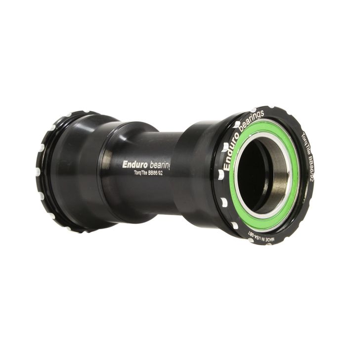 ENDURO BEARINGS TORQTITE BB86/92 Bottom Bracket 24mm Spindle Stainless Steel Black