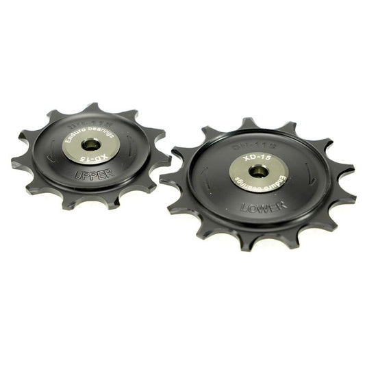 Galets de Dérailleur Arrière 11V ENDURO BEARINGS - XD-15 Céramique - Shimano GRX 11s 1X Noir