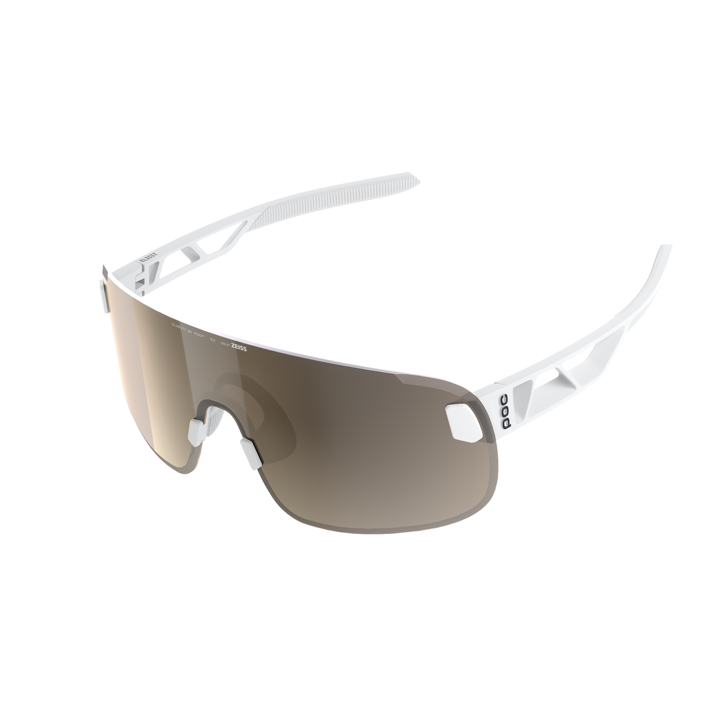 Okulary POC ELICIT Białe Szkło Clarity Trail Partly Sunny Silver