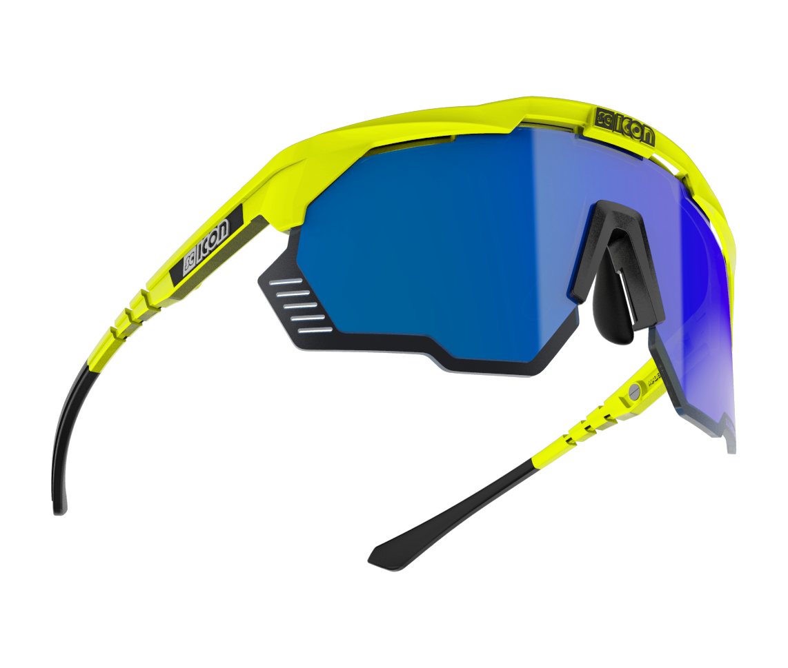 SCICON AEROSHADE KUNKEN Glasses Fluorescent Yellow Blue Multimirror