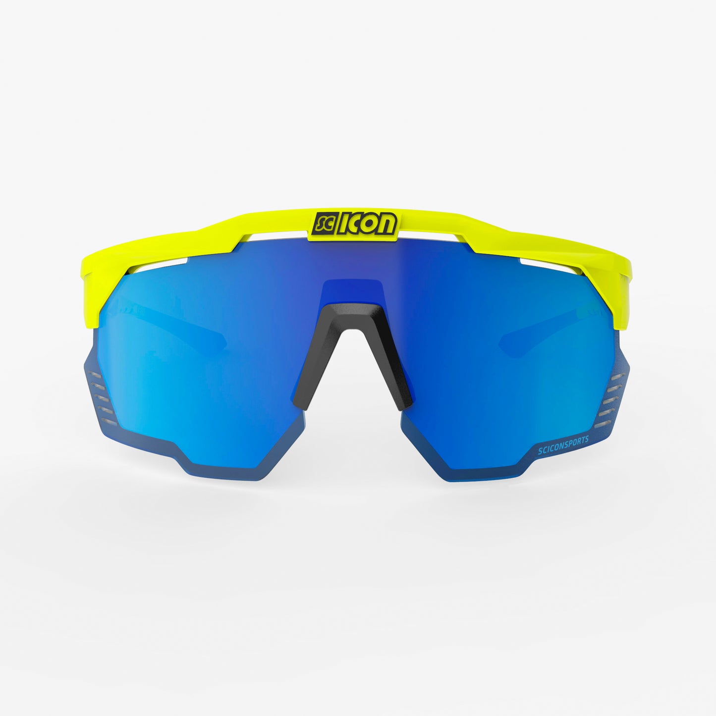SCICON AEROSHADE KUNKEN Glasses Fluorescent Yellow Blue Multimirror