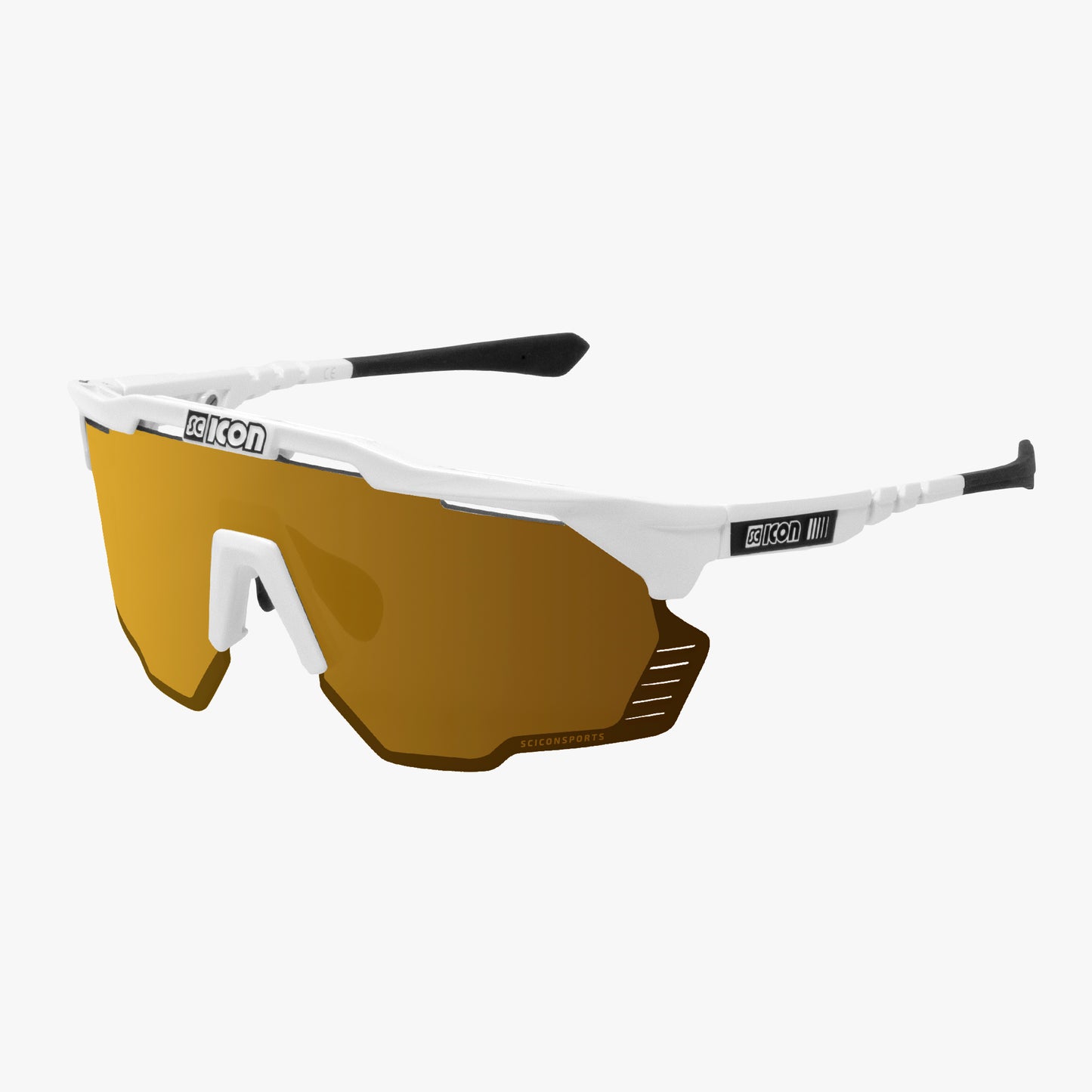 SCICON AEROSHADE KUNKEN -aurinkolasit Valkoinen Multimirror Bronze