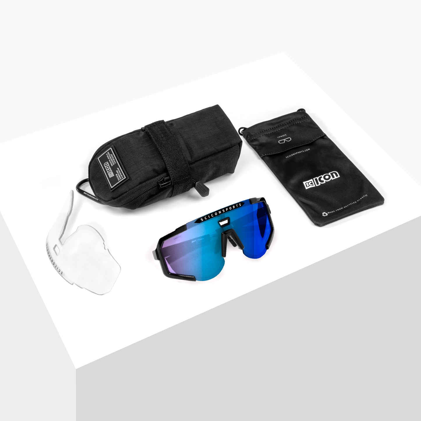 SCICON AEROSCOPE Glasses White Multimirror Blue