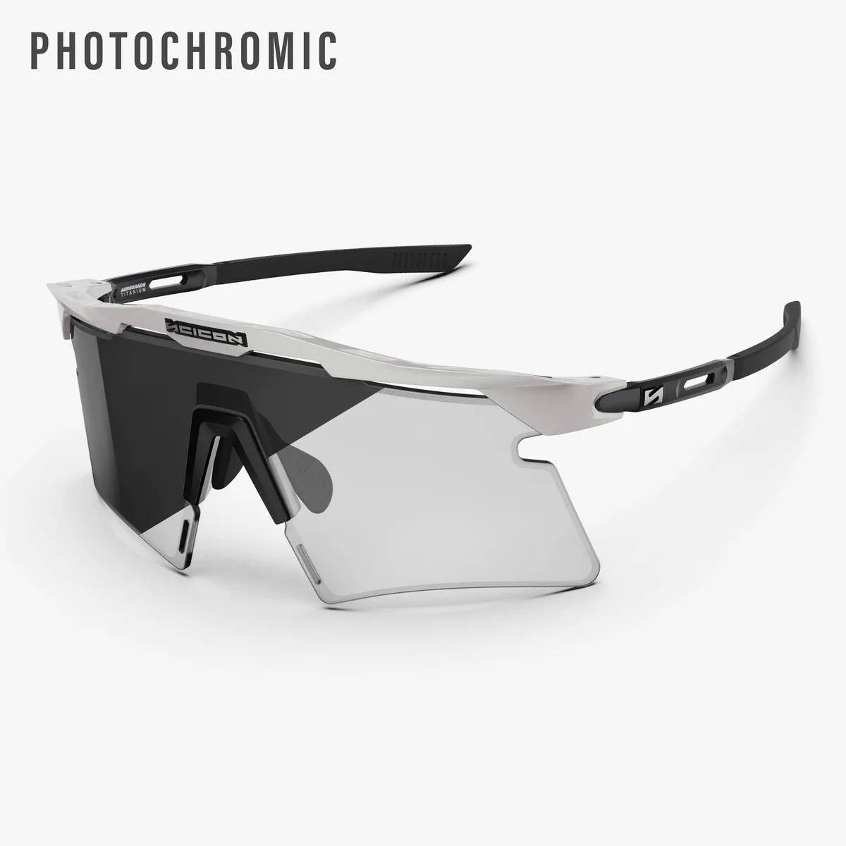 Brýle SCICON AEROSHADE 2.0 TITANIUM Bílé Metal Fotochromické sklo Grey