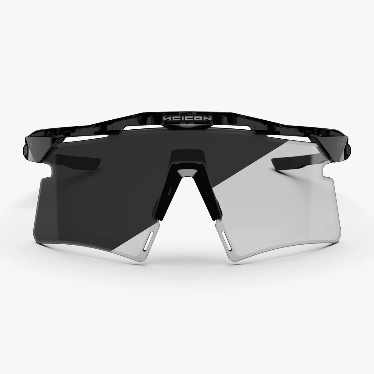 Brille SCICON AEROSHADE 2.0 TITANIUM Schwarz Crystal Gloss Photochrome Scheibe Grau