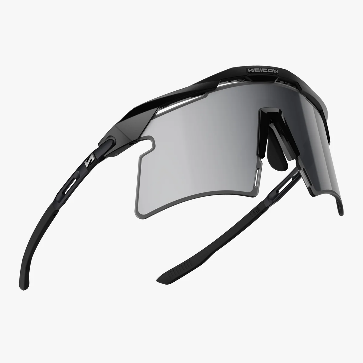 Lunettes SCICON AEROSHADE 2.0 TITANIUM Noir Matt Verre Multimirror Silver + Pink
