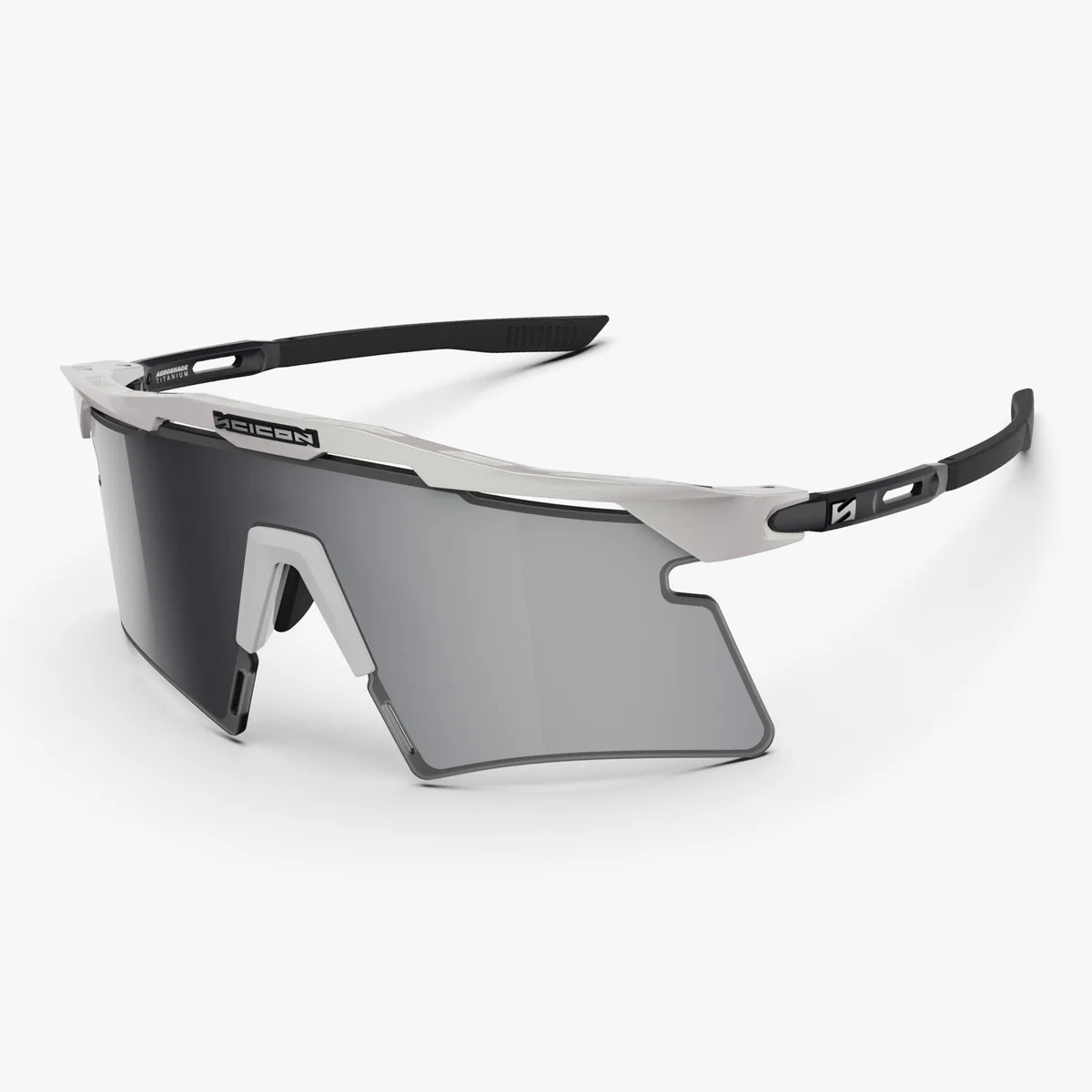 Lunettes SCICON AEROSHADE 2.0 TITANIUM Blanc Metal Verre Multimirror Silver + Pink