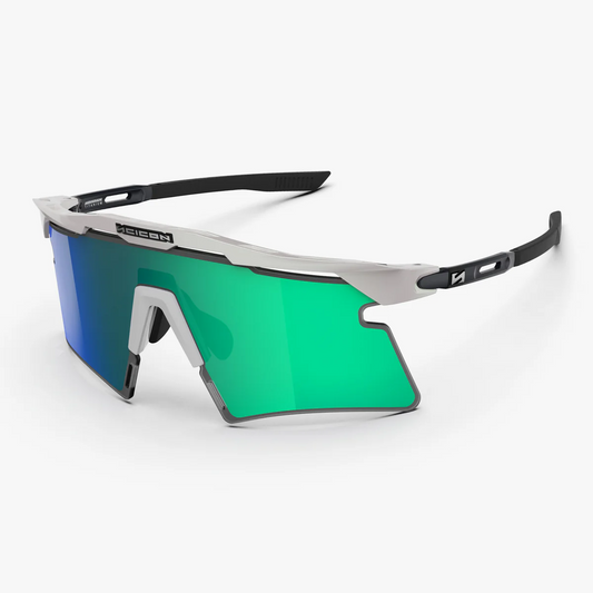 Lunettes SCICON AEROSHADE 2.0 TITANIUM Blanc Metal Verre Multimirror Blue Green + Pink