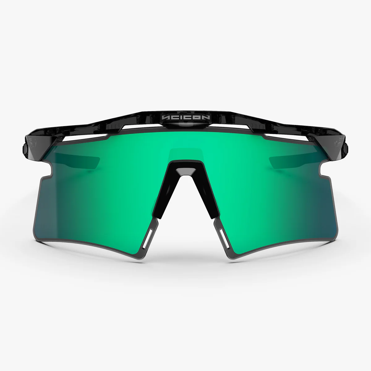 Briller SCICON AEROSHADE 2.0 TITANIUM Sort Crystal Gloss Glas Multimirror Blue Green + Pink