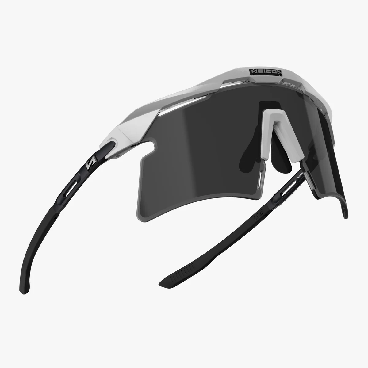 Lunettes SCICON AEROSHADE 2.0 TITANIUM Blanc Metal Verre Smoke Black + Pink