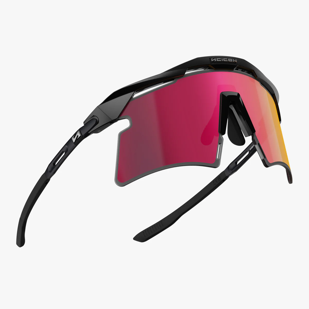 Glasses SCICON AEROSHADE 2.0 TITANIUM Matt Black Multimirror Sunburst + Pink Lens