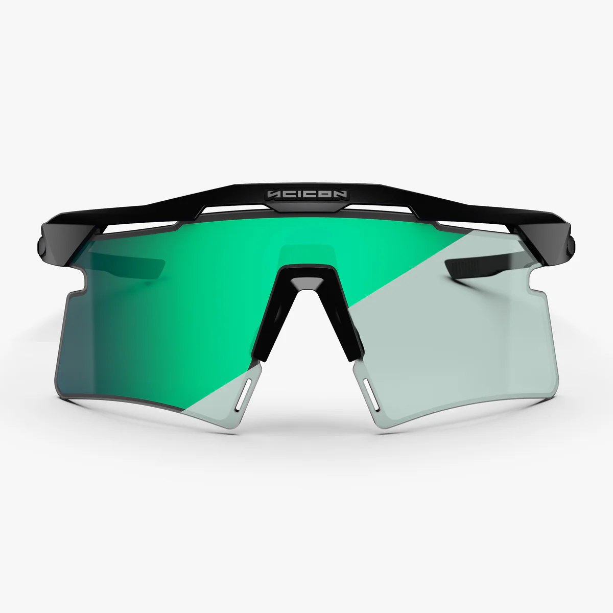Lunettes SCICON AEROSHADE 2.0 TITANIUM Noir Matt Verre Photochromique Blue Green