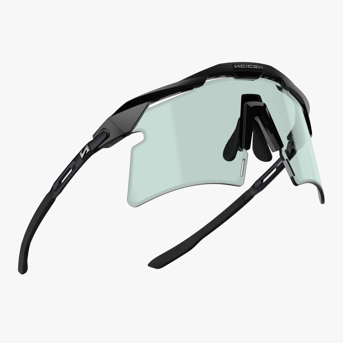 Lunettes SCICON AEROSHADE 2.0 TITANIUM Noir Matt Verre Photochromique Blue Green