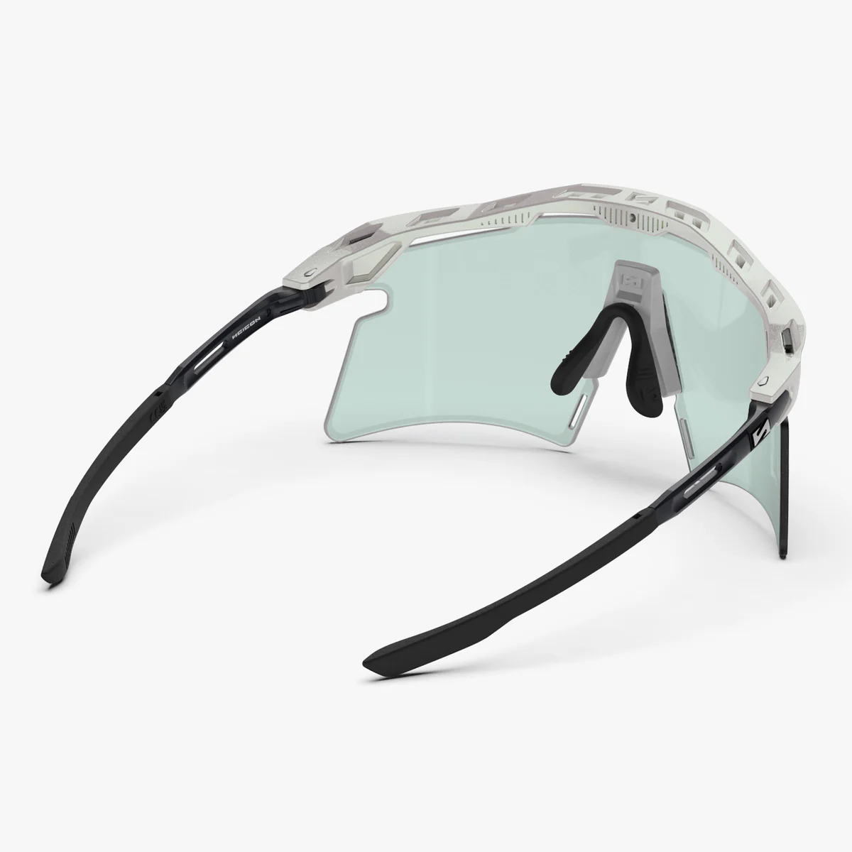 Glasögon SCICON AEROSHADE 2.0 TITANIUM Vit Metall Glas Fotokromiskt Blå Grön
