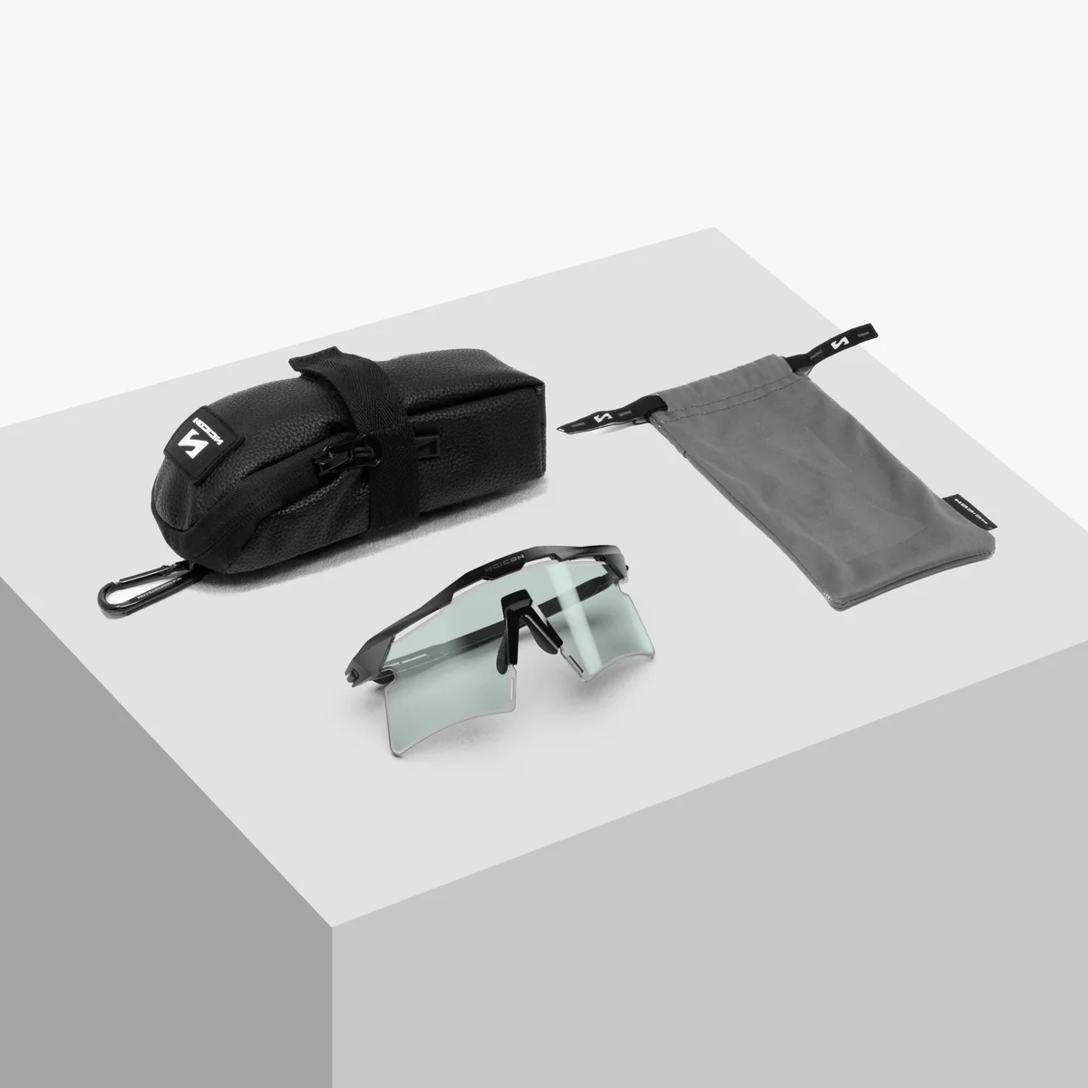 Glasögon SCICON AEROSHADE 2.0 TITANIUM Vit Metall Glas Fotokromiskt Blå Grön