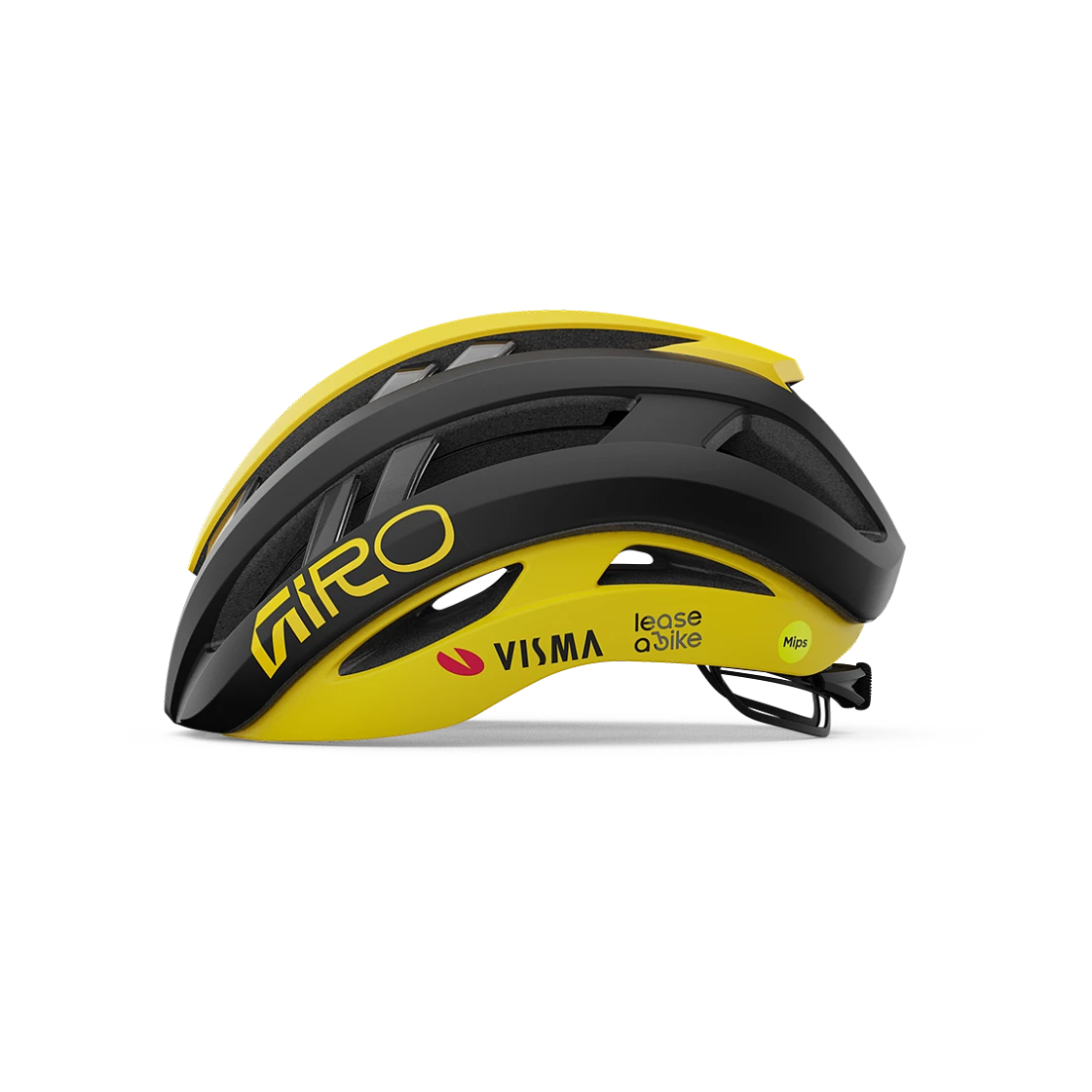 Kask Szosowy GIRO ARIES MIPS SPHERICAL VISMA LEASE A BIKE Czarny/Żółty