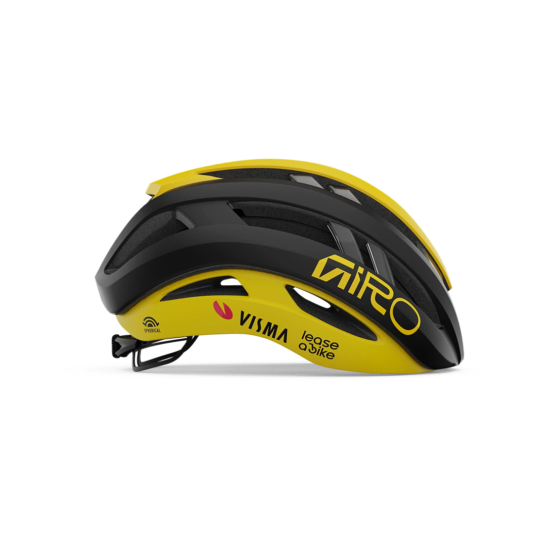 Kask Szosowy GIRO ARIES MIPS SPHERICAL VISMA LEASE A BIKE Czarny/Żółty