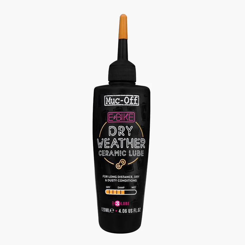 Smøremiddel til Tørre Forhold til Kæde MUC-OFF E-BIKE DRY WEATHER (120 ml)