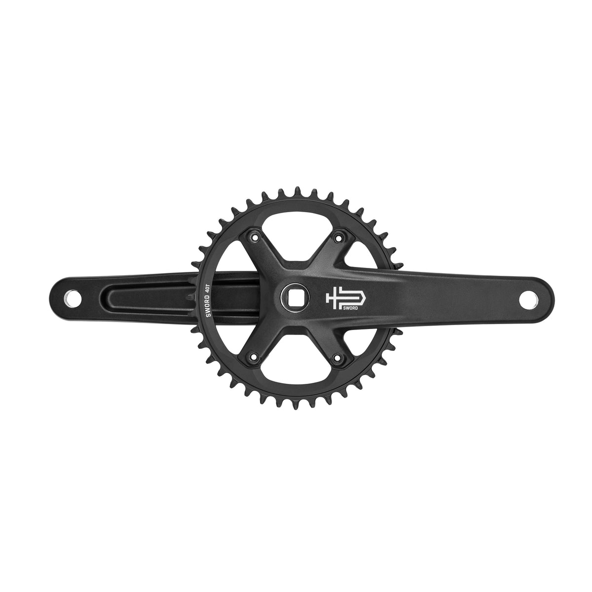 Курбели MICROSHIFT SWORD BLACK 1x с плоча 40 зъба FC-G7900-40
