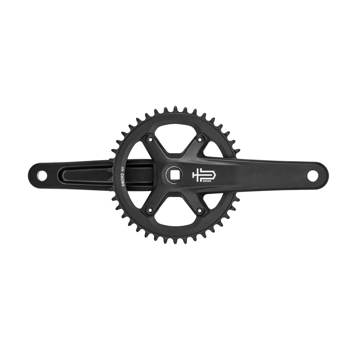 Курбели MICROSHIFT SWORD BLACK 1x с плоча 42 зъба FC-G7900-42