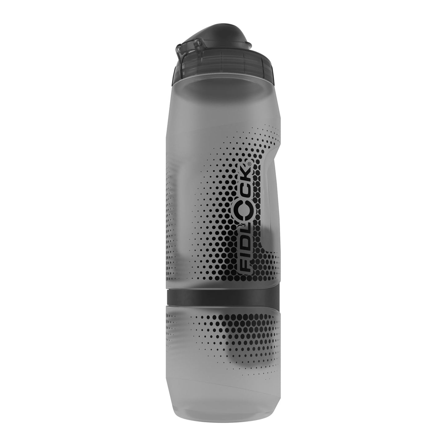 FIDLOCK TWIST-bidon med magnetisk fastgørelse (800ml) Røget grå