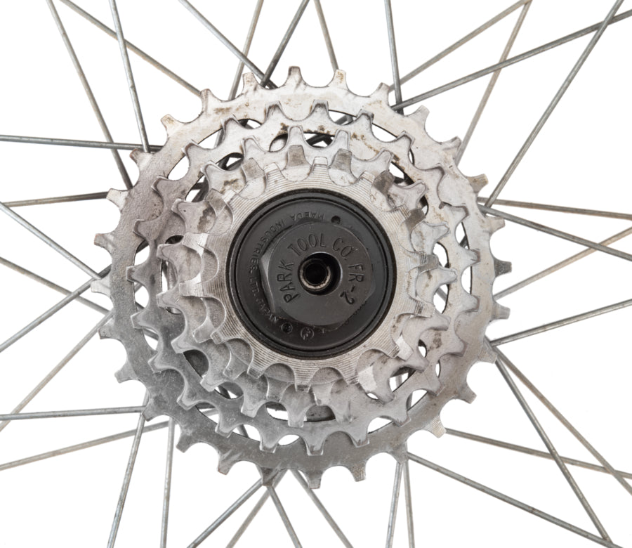 Park Tool FR-2 zasunutý do voľnobežného viackolečka Suntour s 2 zárezmi