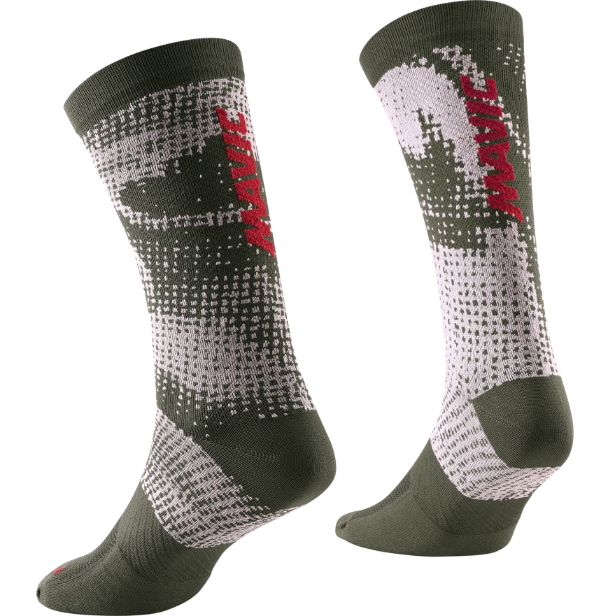 Calze MAVIC ESSENTIAL GRAPHIC Kaki/Rosa