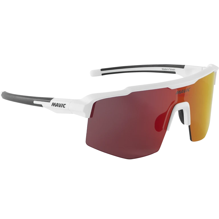 Lunettes MAVIC MVS SHIELD Blanc Verre Red