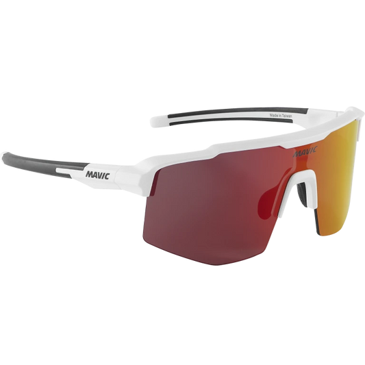 Lunettes MAVIC MVS SHIELD Blanc Verre Red
