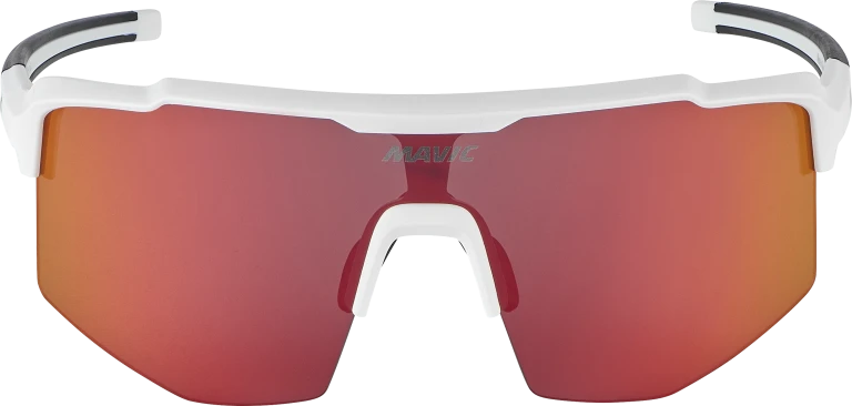 Lunettes MAVIC MVS SHIELD Blanc Verre Red