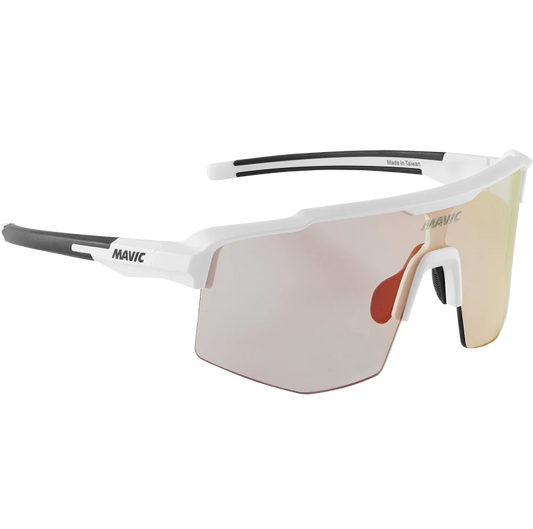 Lunettes MAVIC MVS SHIELD Blanc Verre Red Photochromique