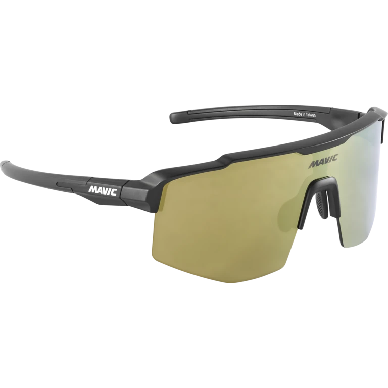 Ochelari Mavic MVS Shield negri, lentilă aurie