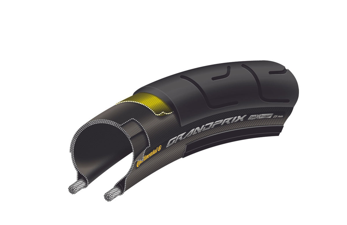 Dæk CONTINENTAL GRAND PRIX 700c TubeType Sort Forside 2025