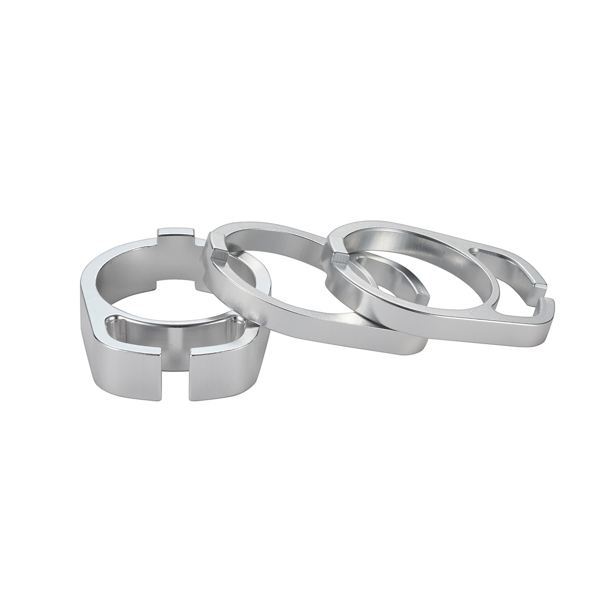 Kit di distanziali CANE CREEK Interlock HCR 2x5 mm 1x10 mm argento