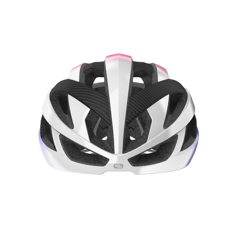 Casque Route RUDY PROJECT REBEL CARBON Blanc/Violet/Rose