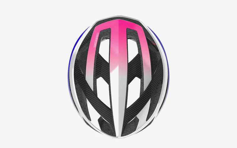 Casque Route RUDY PROJECT REBEL CARBON Blanc/Violet/Rose