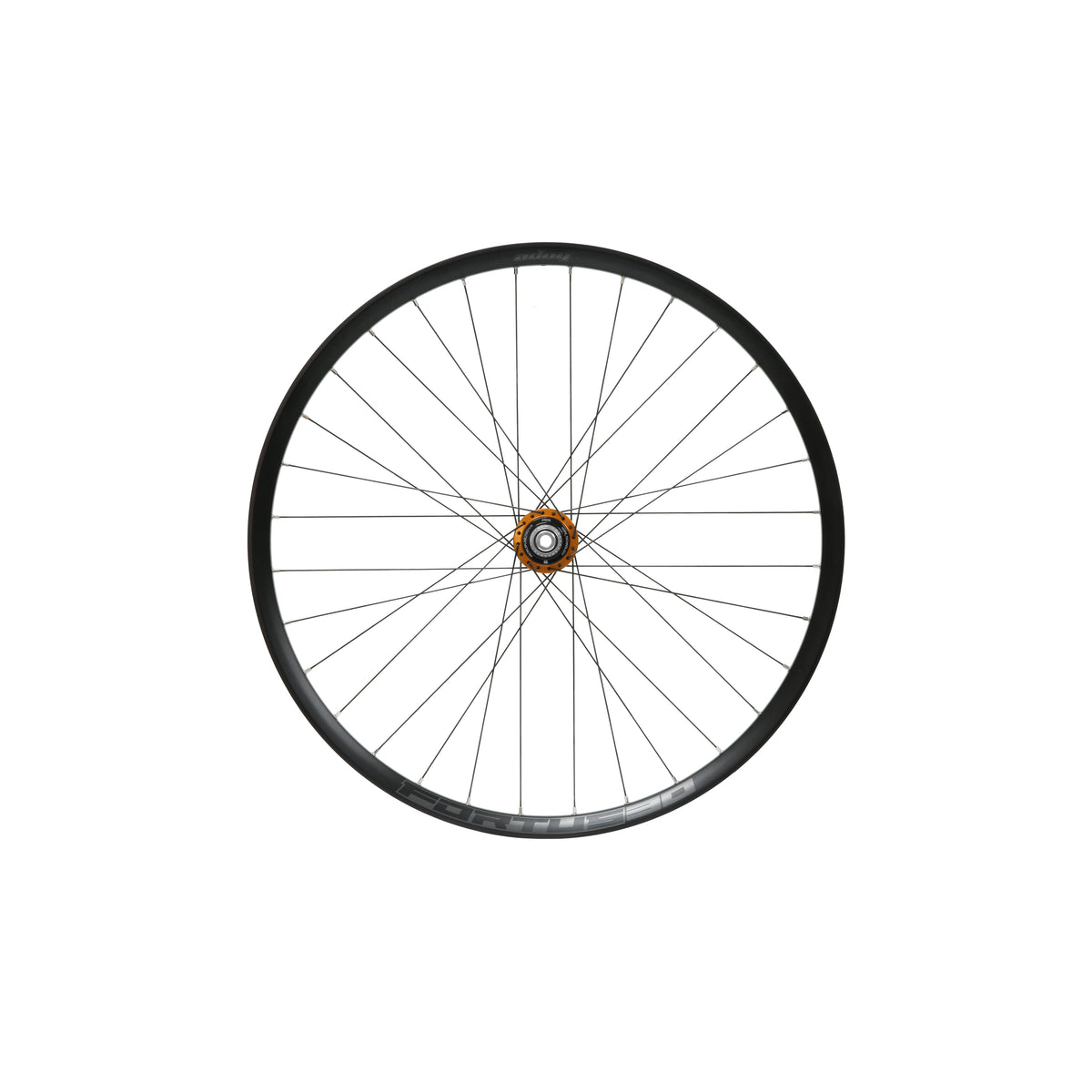 HOPE Fortus 30 W 26-tommers baghjul med orange Pro 5-nav