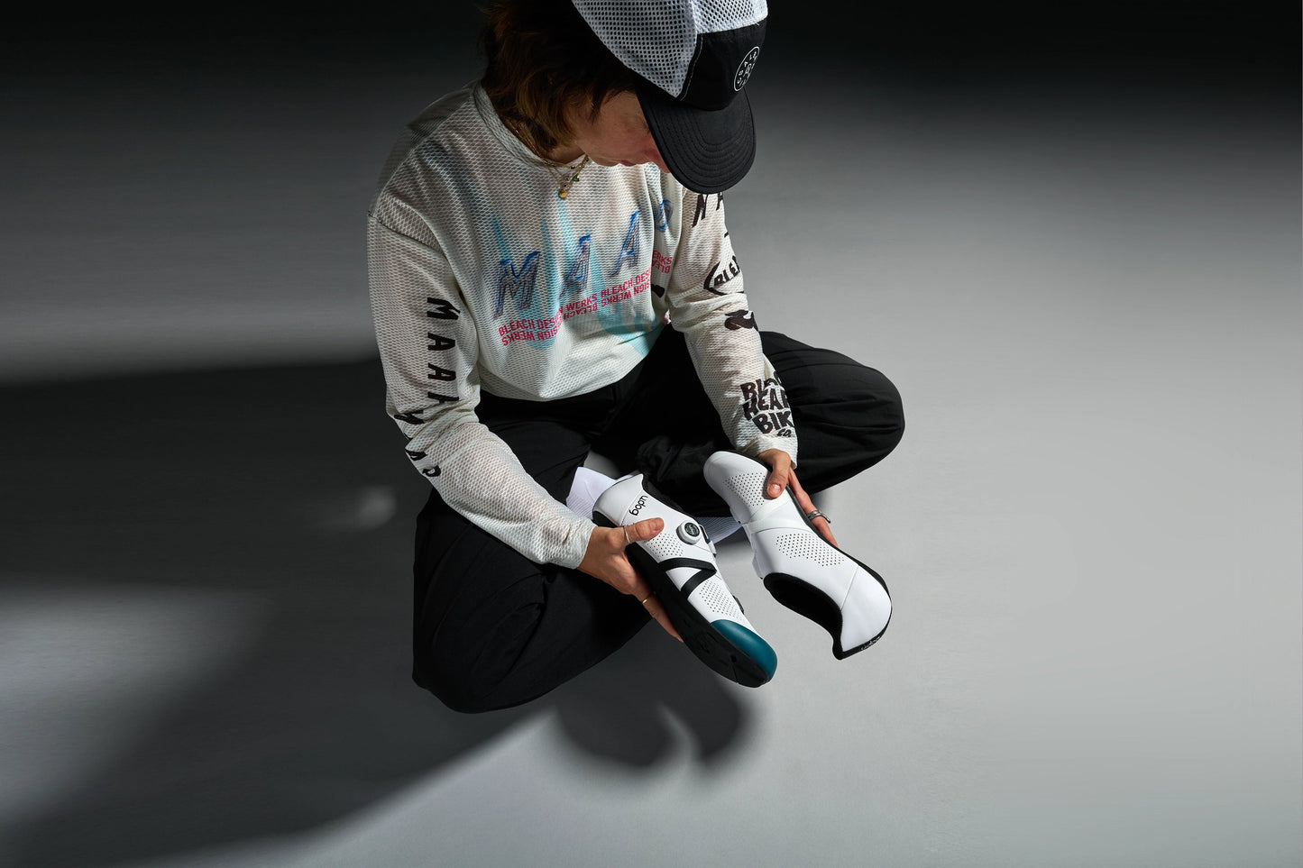 Chaussures Route UDOG SEMPRE Blanc/Bleu