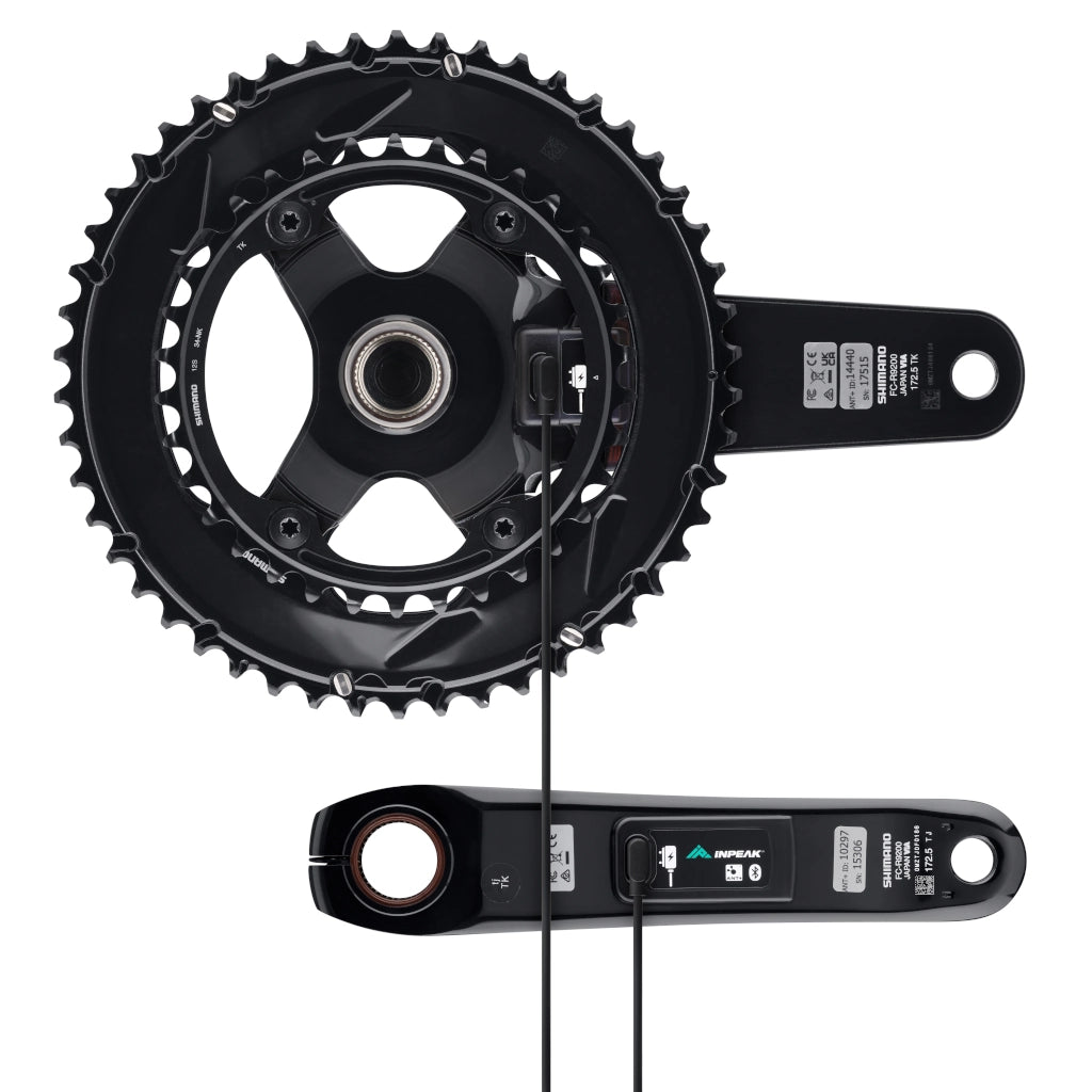 INPEAK POWERCRANK-E TWIN2 LR wattmåler-kranksæt til Shimano Dura-Ace R9200