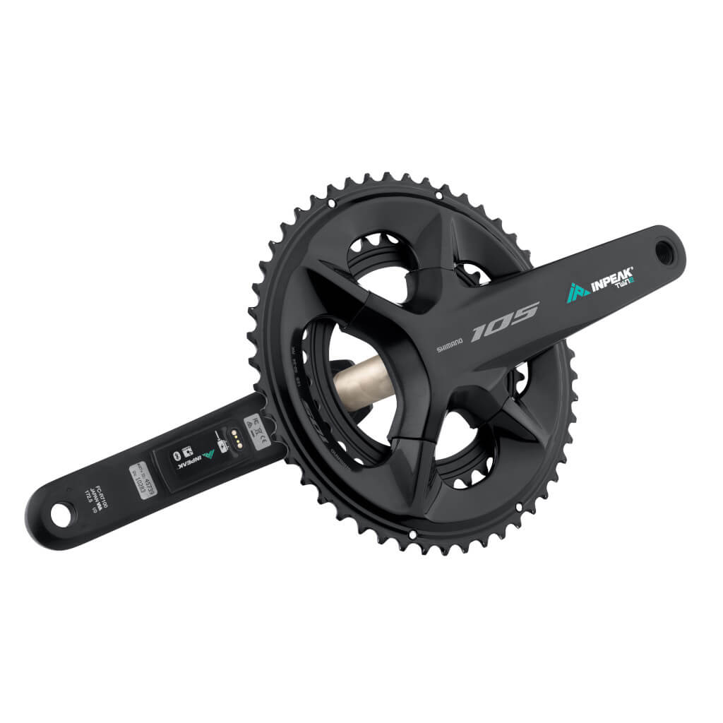 Kranksæt med wattmåler INPEAK POWERCRANK-E TWIN2 LR Shimano 105 R7100
