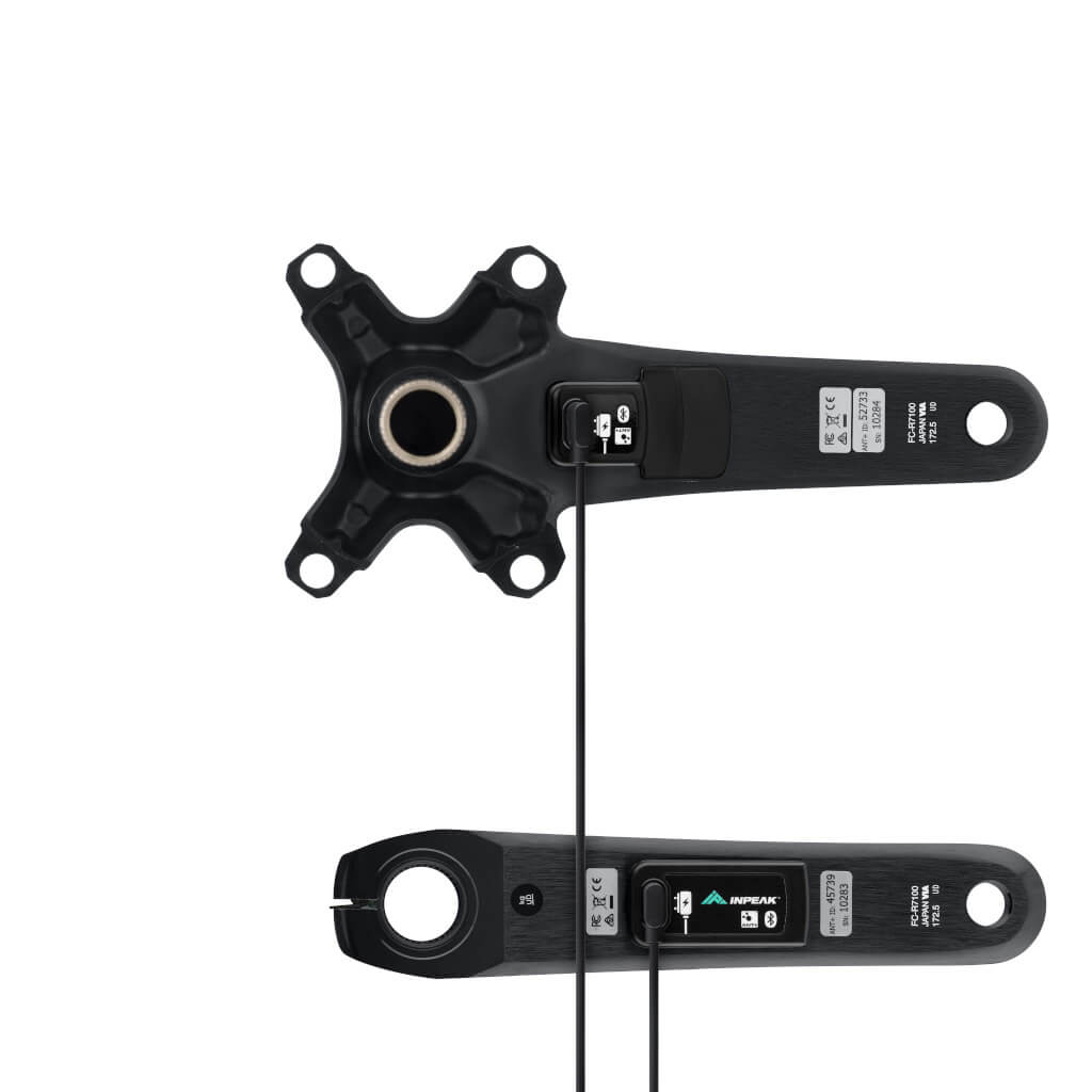 Kranksæt med wattmåler INPEAK POWERCRANK-E TWIN2 LR Shimano 105 R7100